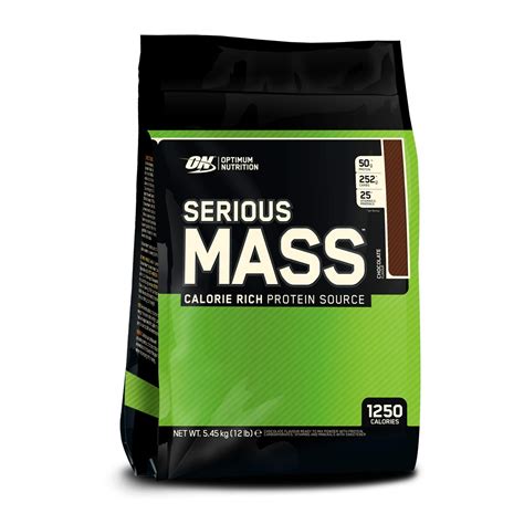 Optimum Nutrition Serious Mass Protein Powder with Creatine, Glutami.